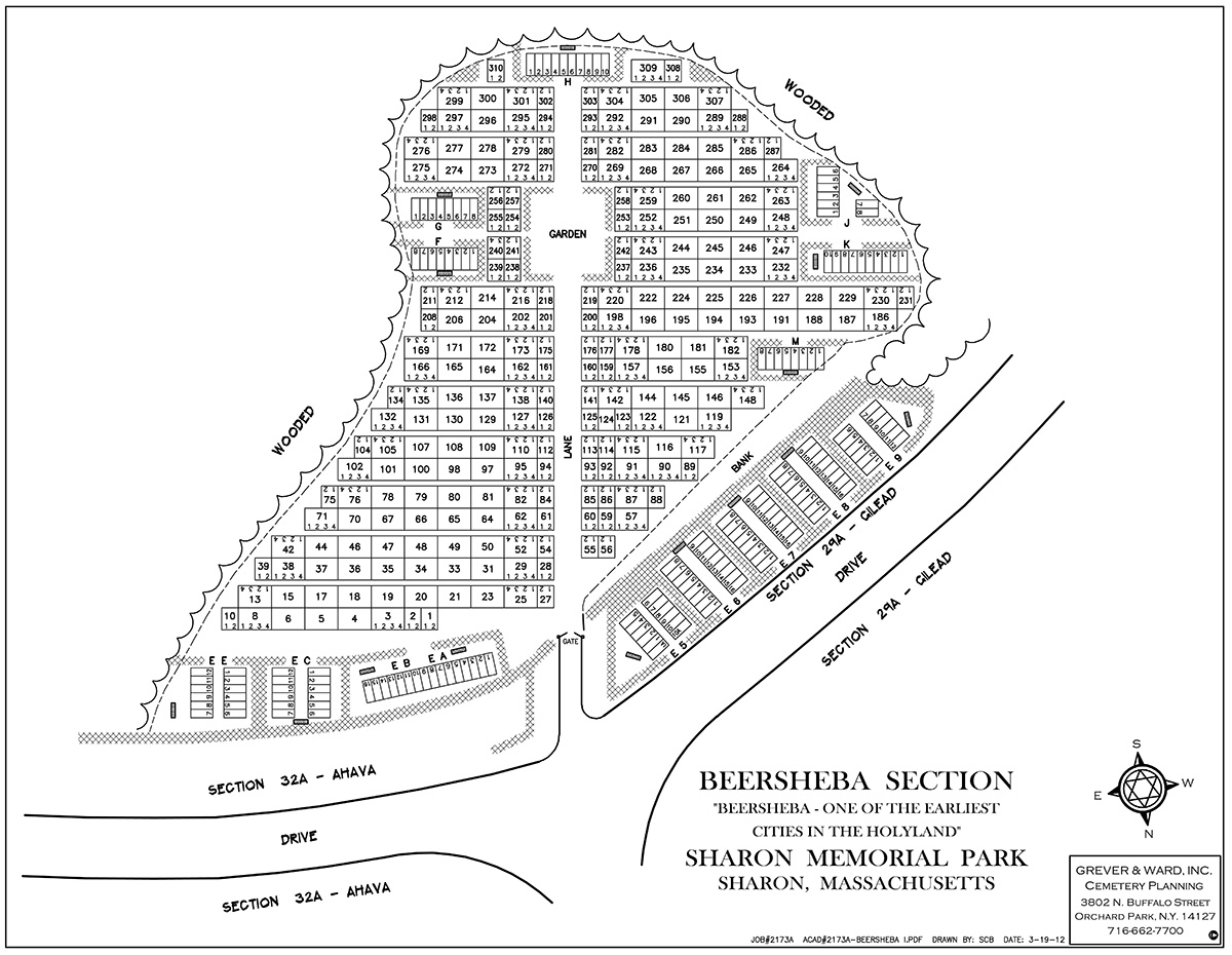 План осташинского кладбища ярославль с номерами секторов