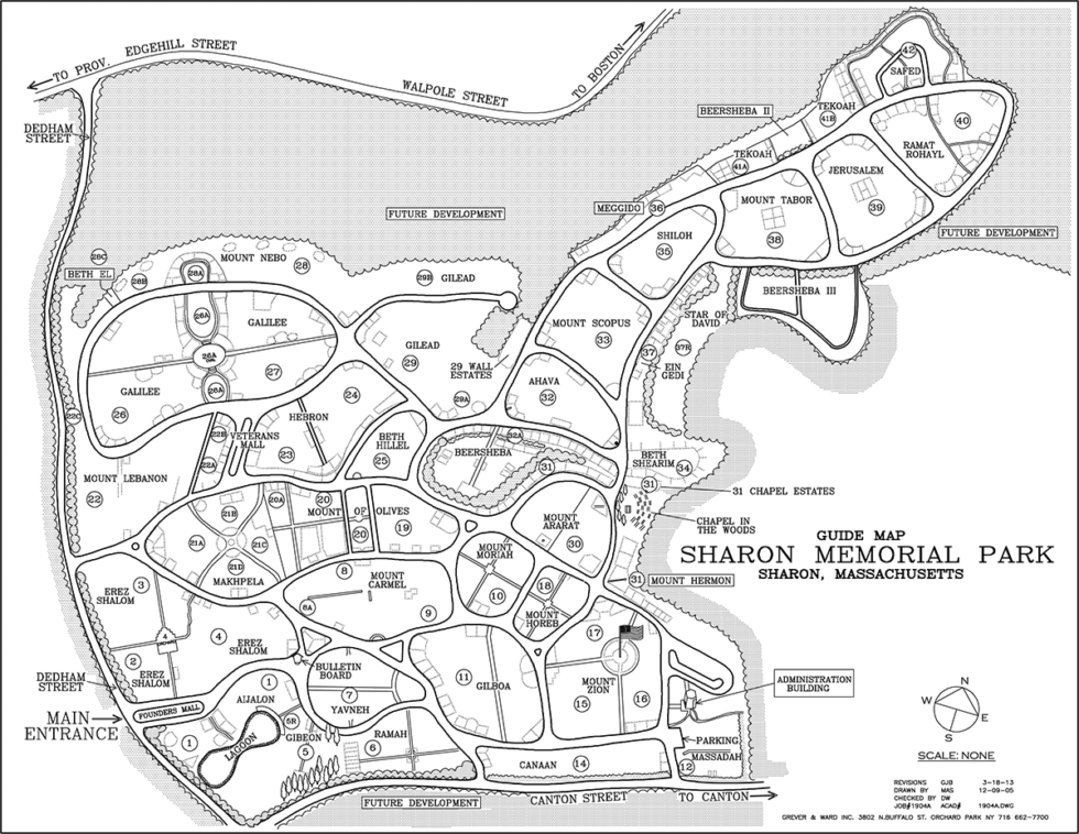 Park Maps Sharon Memorial Park